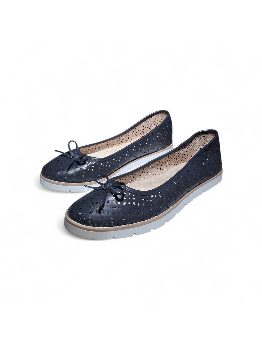 White Mountain Women's Delgado Slip on Comfort Shoes Navy Blue Size 9.5M
